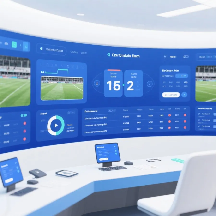 赛事数据面板示意图